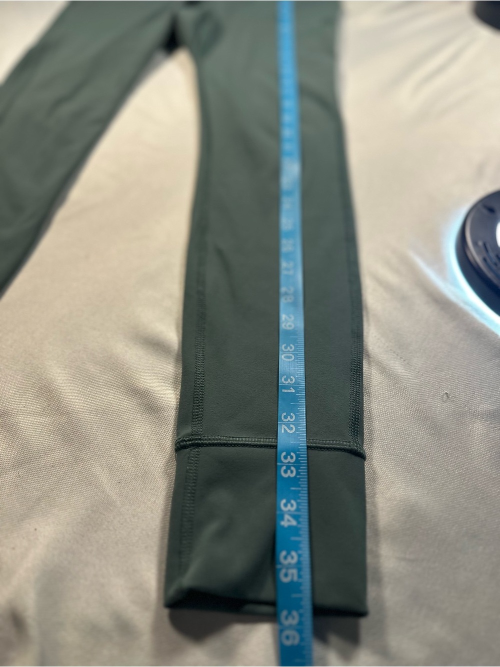 Avalanche Deep Green Leggings‎ with Drawstring Waist - Picture 4 of 8